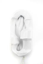 Applique Murale Design Alpe en céramique blanche Bouti