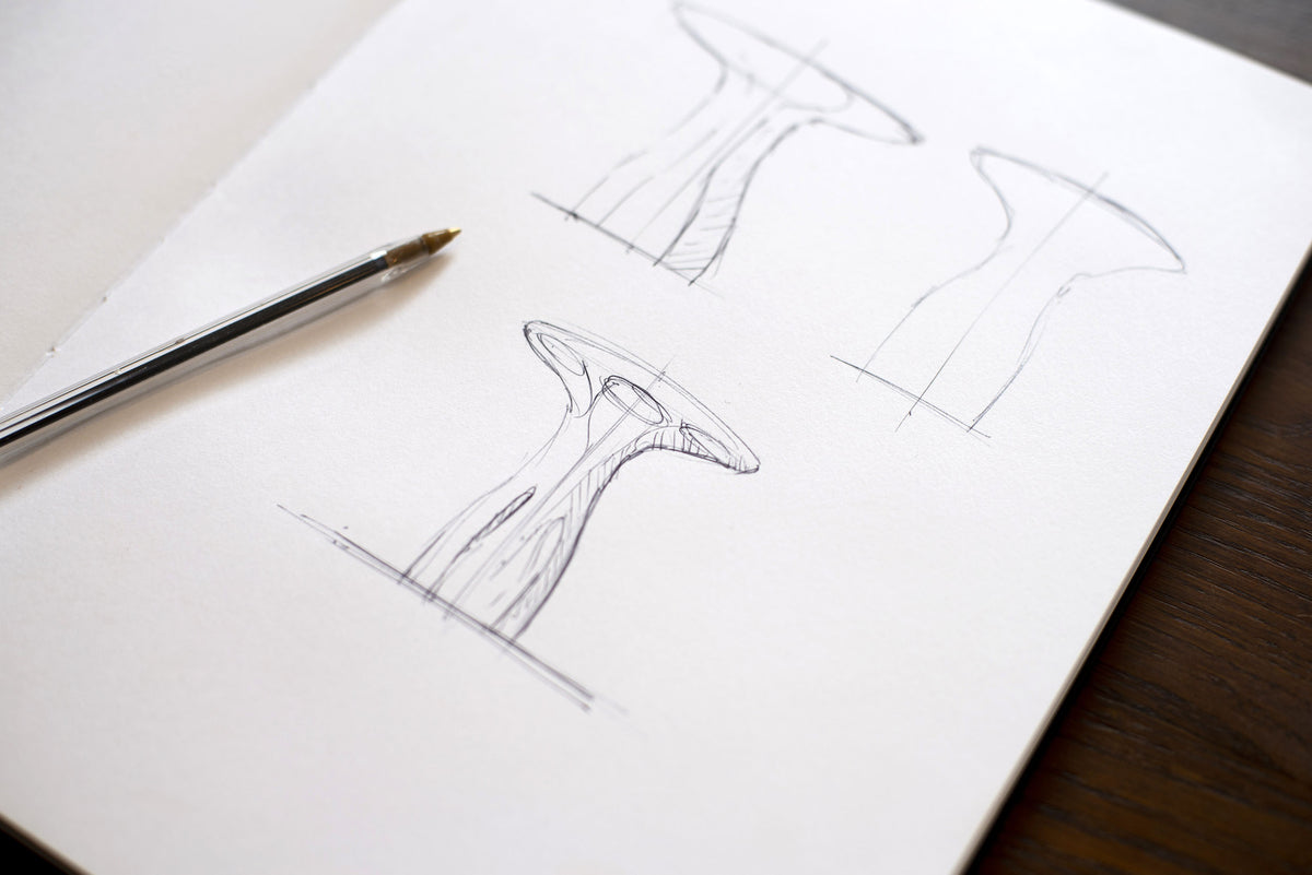 Design de la lampe à poser Méduse