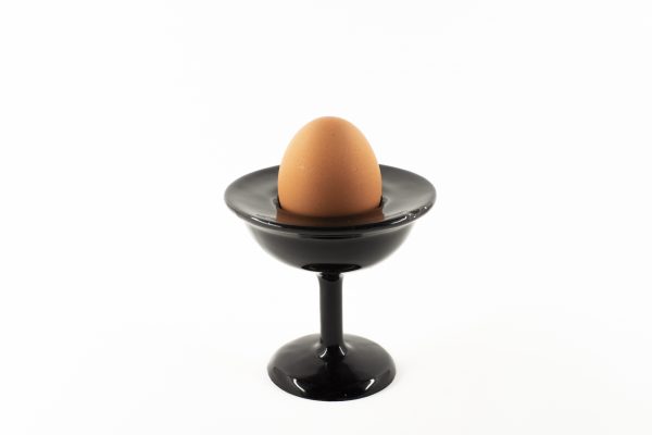 Ceramic modern black egg cup